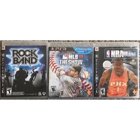 Lot of (3) Playstation 3 Games (NBA 08, MLB 11 The Show, Rockband) | Complete - Picture 2 of 9